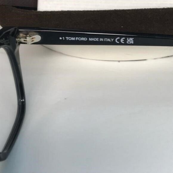 New Authentic Tom Ford Blue Light Block Square Unisex Eyeglasses FT5542-B 001 50 - Picture 8 of 12
